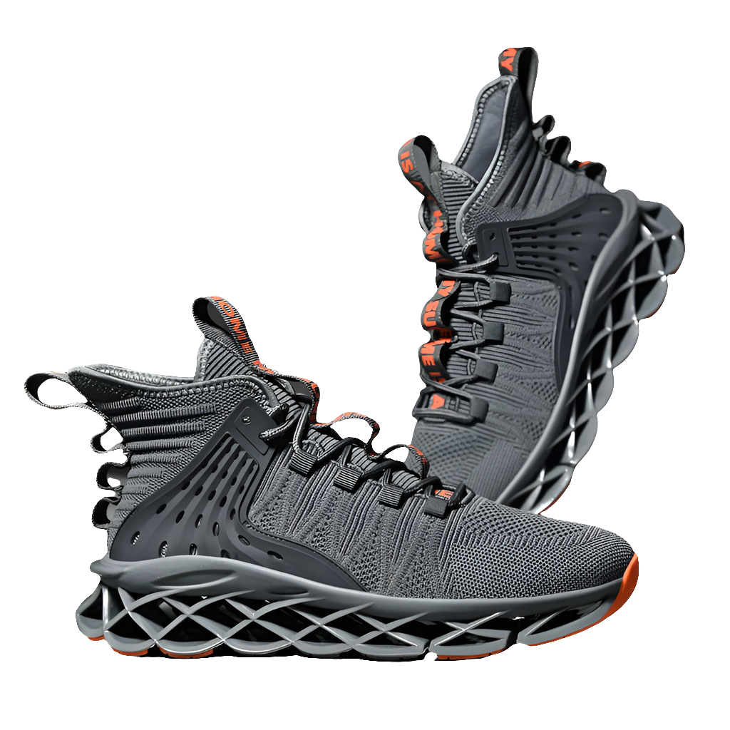Grey Sneakers – Lightweight Trainers with Height Boost by Snagg A Shoes