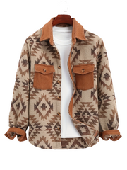 Men’s Aztec Jacket – Button-Front Casual Jacket by Snagg A Jacket