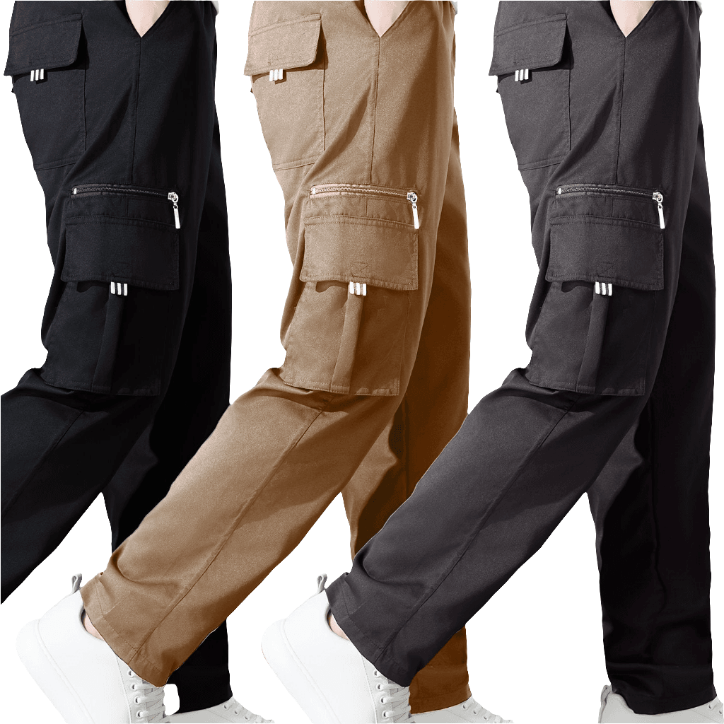 3pcs Men’s Vintage Cargo Pants - SnaggIt