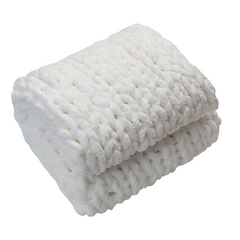Cozy Chenille Chunky Knit Throw Blanket by Snagg A Throw