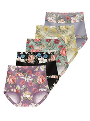 5-Pack Women’s High-Waist Printed Underwear by Snagg An Underwear