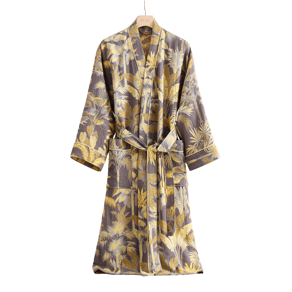Men’s & Women’s Cotton Double Gauze Bathrobe by Snagg A Pajama