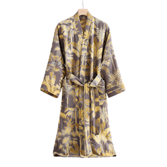 Men’s & Women’s Cotton Double Gauze Bathrobe by Snagg A Pajama