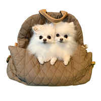 Quilted Pet Travel Bag with Removable Bed by Snagg A Pet Carrier