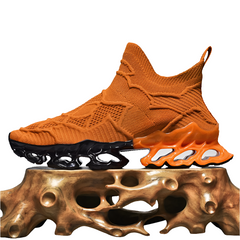 Orange Sneakers – Lightweight Trainers with Height Boost by Snagg A Shoes