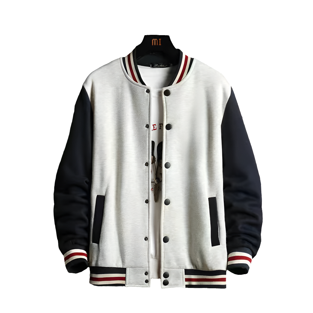 Supzoom Fleece Casual Baseball Bomber Jacket by Snagg A Jacket
