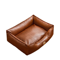 Luxury Faux Leather Pet Bed by Snagg A Pet Lounge