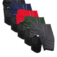 5pcs Men’s Athletic Shorts with Zipper Pockets - SnaggIt