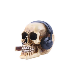 Vibing Skull Resin Sculpture by Snagg A Sculpture