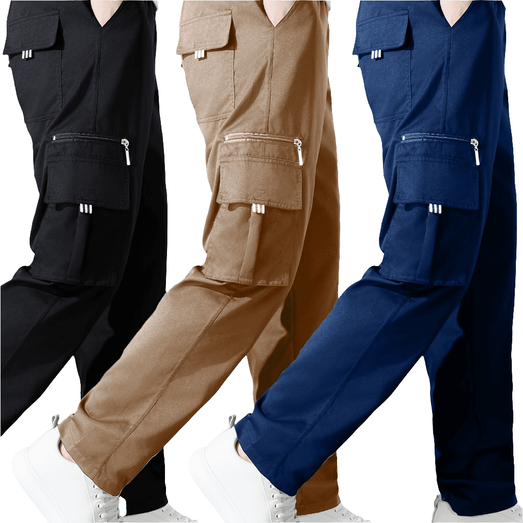 3pcs Men’s Vintage Cargo Pants - SnaggIt