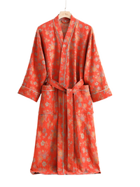 Men’s & Women’s Cotton Double Gauze Bathrobe by Snagg A Pajama