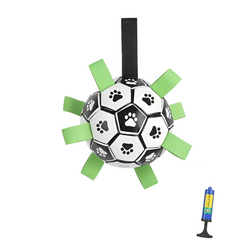 Interactive Dog Football Toy with Grab Tabs by Snagg A Toy