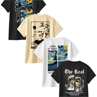 4pcs Men’s Starry Night Graphic T-Shirts - SnaggIt