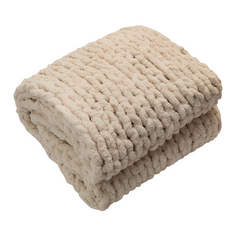 Cozy Chenille Chunky Knit Throw Blanket by Snagg A Throw
