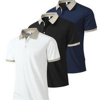 3-Pack Men’s Summer Sports Polo Tops - SnaggIt