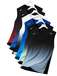 6pcs Men’s Quick-Dry Gradient Tank Tops - SnaggIt