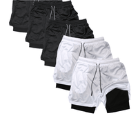 5pcs Men’s Athletic Shorts with Zipper Pockets - SnaggIt