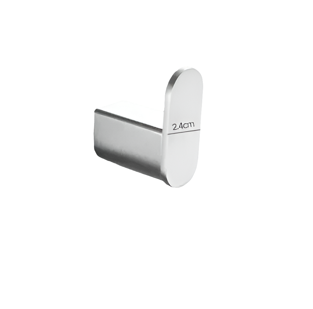Brushed Nickel Wall Mounted Robe Hook by Snagg A Hook