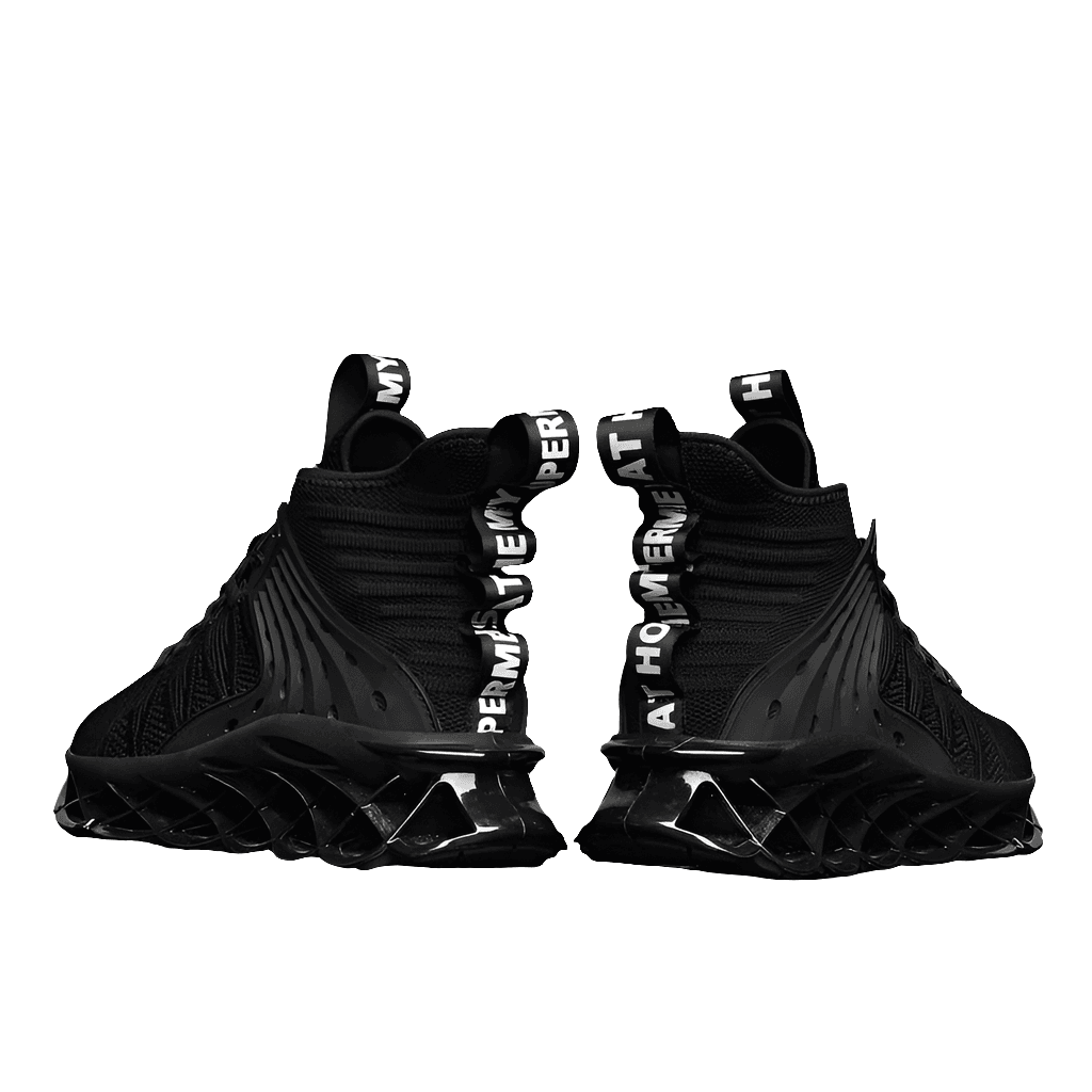 Black Sneakers – Lightweight Trainers with Height Boost - SnaggIt