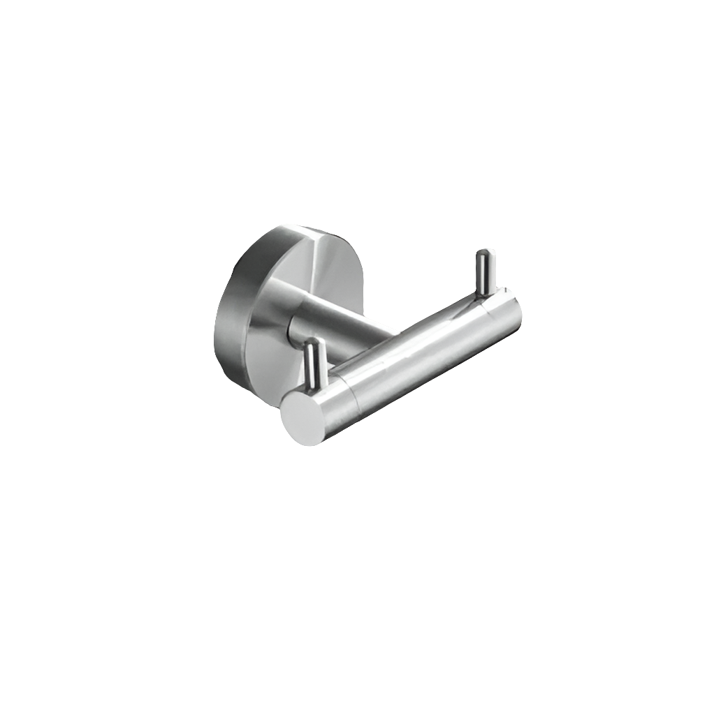 Brushed Nickel Wall Mounted Robe Hook by Snagg A Hook