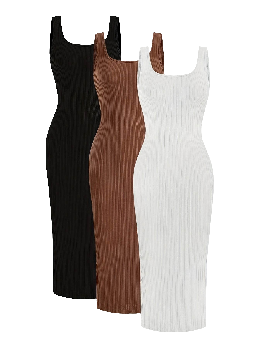 3pcs Sleeveless Sheath Dresses by Snagg A Dress