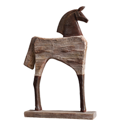 Vintage Resin Horse & Bull Figurines by Snagg A Sculpture