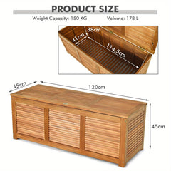 Heavy Duty Wood Storage Bench by Snagg A Box