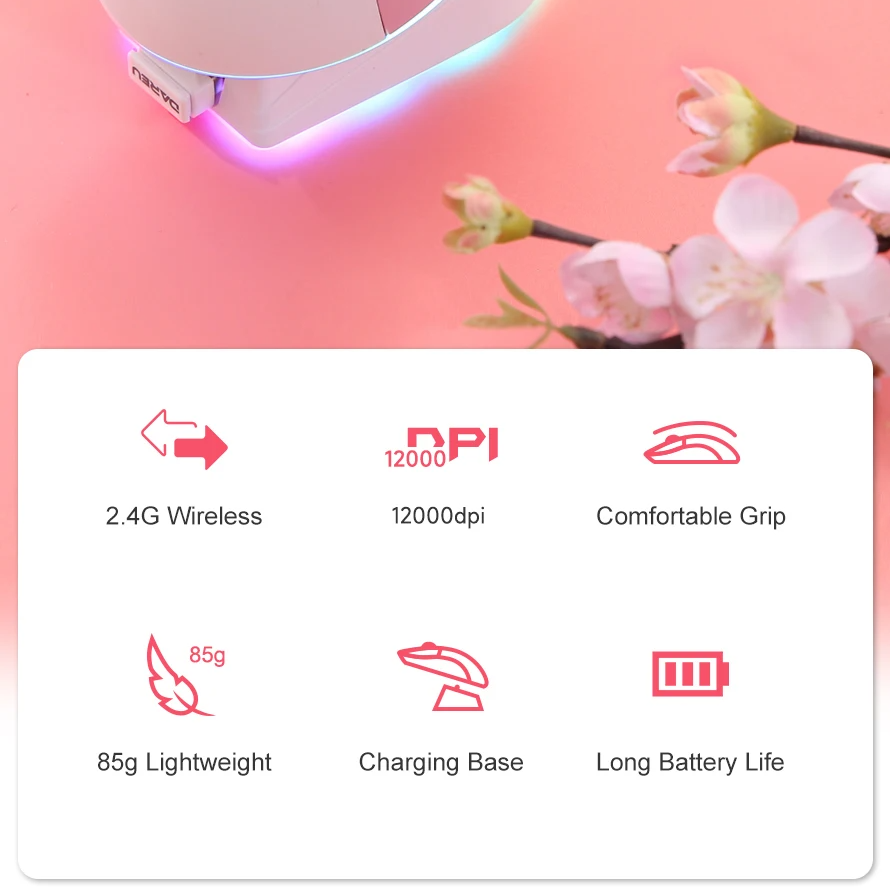 Dual Mode Gaming Mouse – 2.4G Wireless & Wired Connection by Snagg A Gaming Mouse