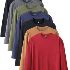 7pcs Men’s Long Sleeve T-Shirts - SnaggIt