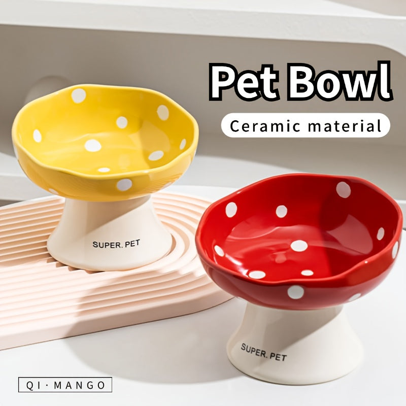 Elevated Ceramic Cat Bowl by Snagg A Feeder
