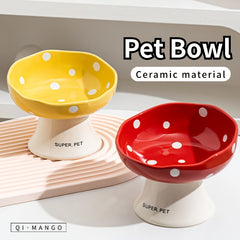 Elevated Ceramic Cat Bowl by Snagg A Feeder
