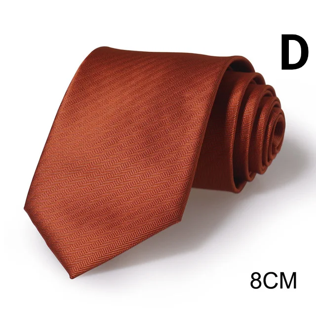 Men’s Slim Tie - Classic Solid & Striped Designs Fashionable Business Neckwear - D - 8 Cm - Others In Fashion