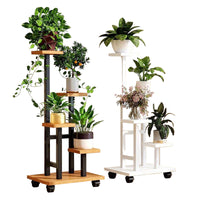 Modern Metal Plant Stand with Wheels by Snagg A Rack