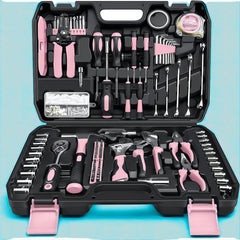 280-Piece Pink Home Tool Kit