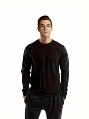 8pcs Men’s Long Sleeve Athletic Shirts – Multi-Color Quick-Dry Training Tops - SnaggIt
