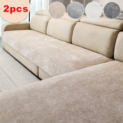2pcs Yanmo Chenille L-Shaped Sofa Cover by Snagg A Sofa Cover