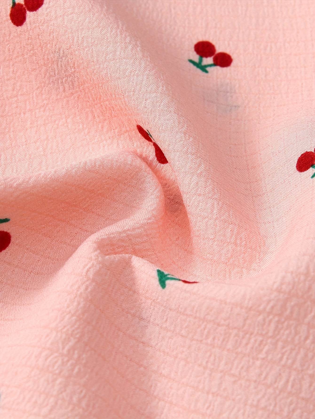 3-Piece - Women’s Cherry Blossom Pajama Set - SnaggIt