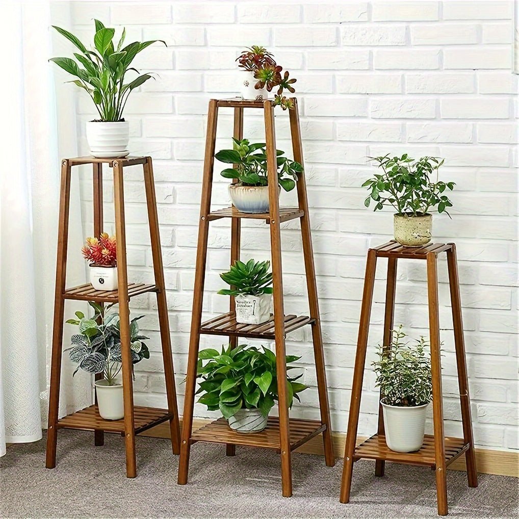 Vintage Tall Bamboo Plant Stand by Snagg A Rack