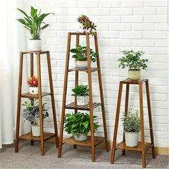Vintage Tall Bamboo Plant Stand by Snagg A Rack