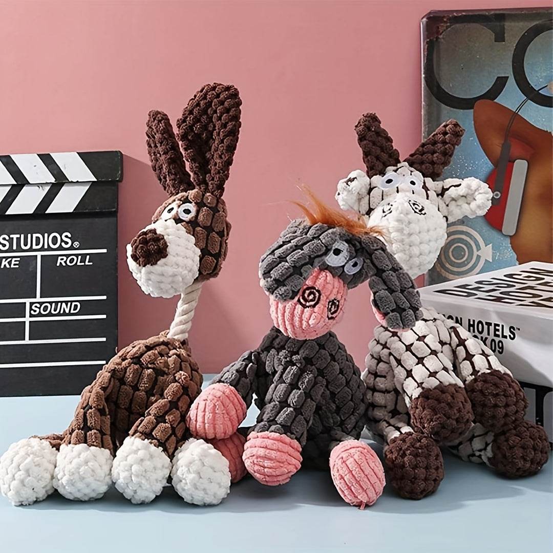 6PCS Plush Dog Toys with Squeaker - SnaggIt