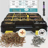 1350 Pcs Wood & Metal Screw Kit — M3.5/M4/M5 - M3.5 M4 M5 410 screws - 1350pcs - Power Tools Gadget