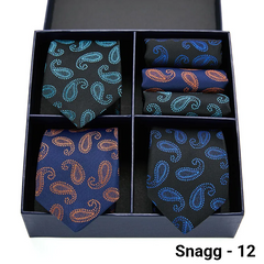 Luxury Men’s Silk Tie Set 3 Style Box