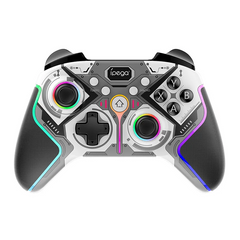 Wireless Multi Platform Controller | Hall-Linear Precision & Translucent RGB Design for PS4 Switch Android IOS MFI Games PC TV box