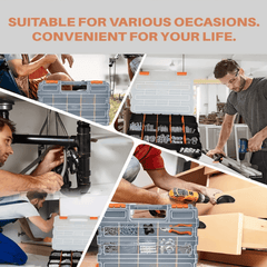 1920pcs Nut and Bolt Assortment Kit Stainless Steel Phillips Pan Head & Countersunk Bolts with Double-Sided Toolbox