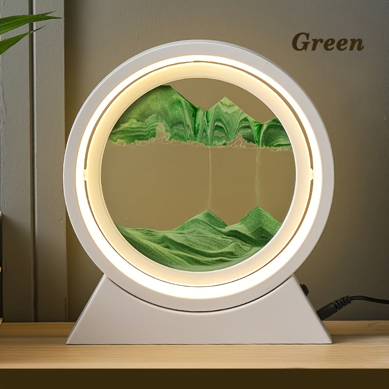 LED 3D Sandscape Lamp by Snagg A Table Lamp