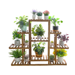 9 Tier Wooden Plant Stand by Snagg A Rack