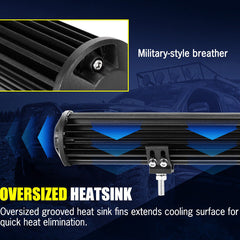 20Inch Osram LED Light Bar Spot Flood Driving + 23'' Number Plate Frame