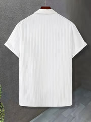 Men’s 5-Pack Casual Short Sleeve Button-Up Shirts – Classic Lapel Collar by Snagg A Shirt