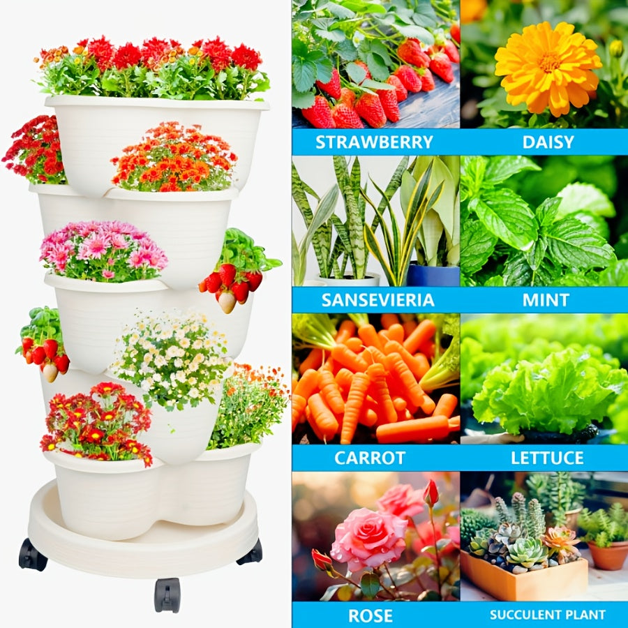 Stackable 3 Tier Flower Pot Set by Snagg A Pot