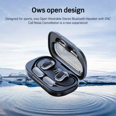 Bluetooth 5.3 Open-Ear Headphones | Directional Sound with Subwoofer & Premium Audio by Snagg An EarBud